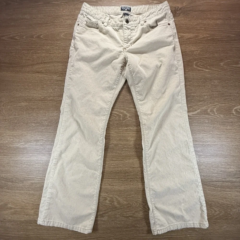 Polo Jeans Co Ralph Lauren Pants Women's 8x30 Beige Corduroy Stretch Classic - Picture 2 of 9